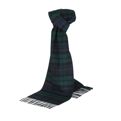 Black Watch Tartan Lambswool Scarf