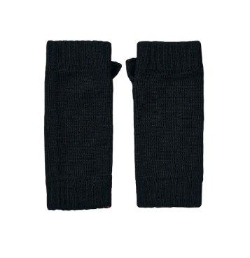 Black Cashmere Wrist Warmers