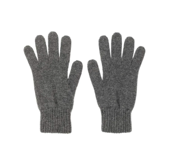 Mens Mid Grey Cashmere Gloves