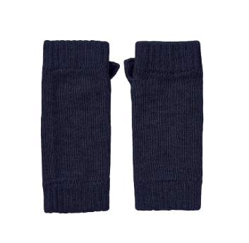 Navy Blue Cashmere Wrist Warmers