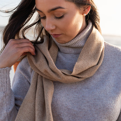 Camel Merino Scarf