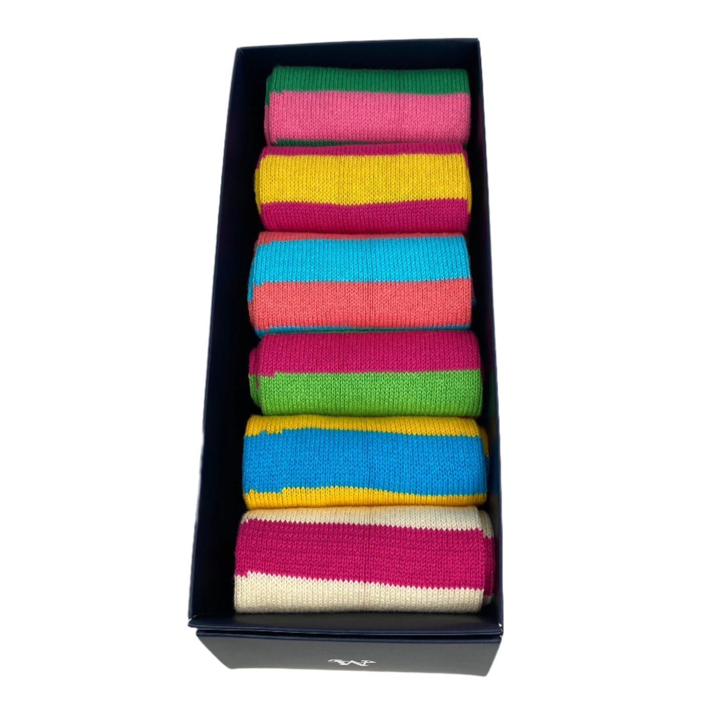 Vibrant Stripes Box of 6